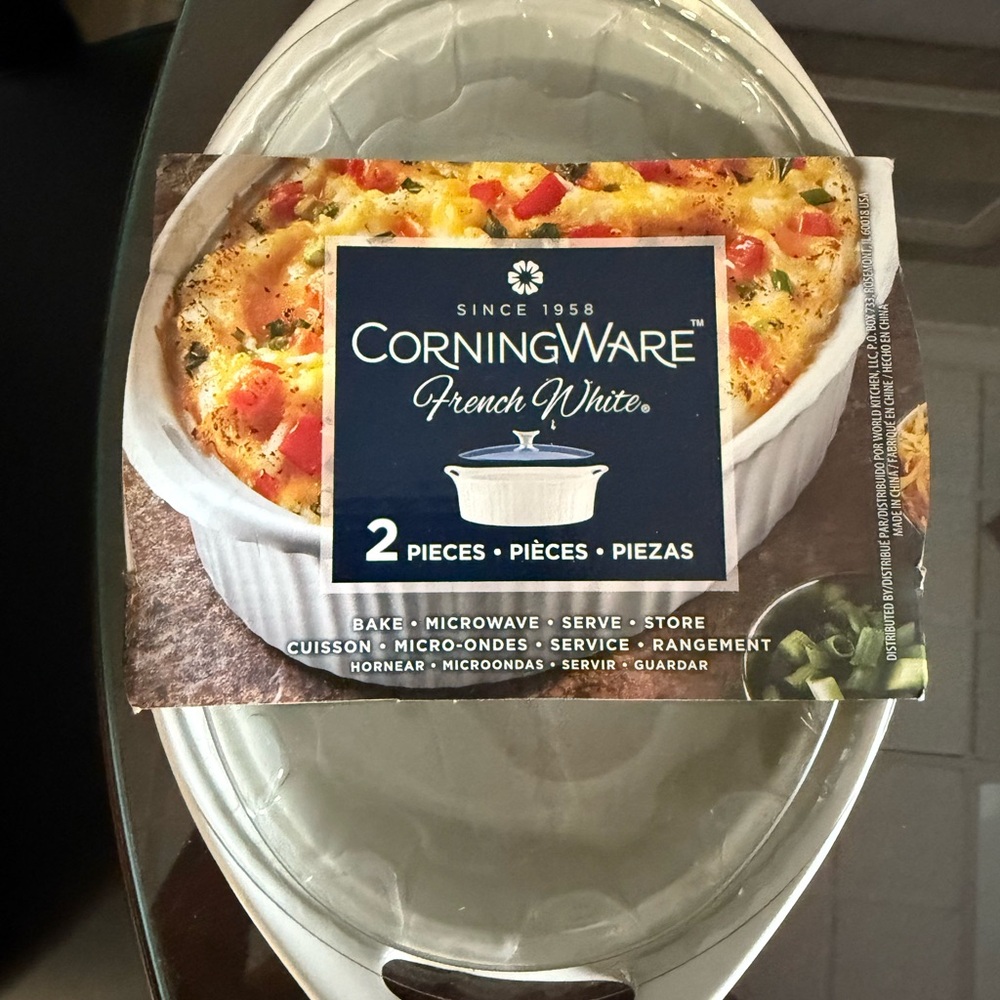 CorningWare French White 2-Piece Set